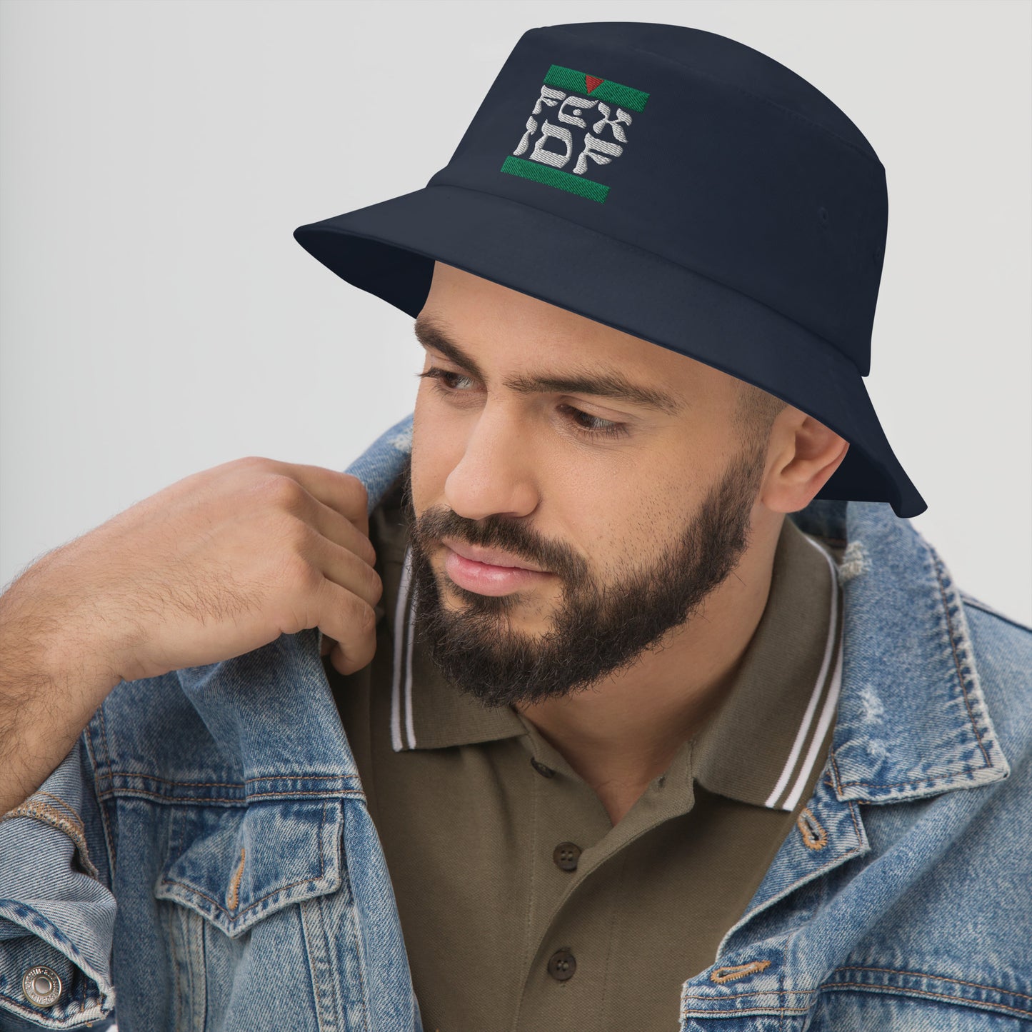 FCK IDF Embroidered Bucket Hat (Black or Navy)