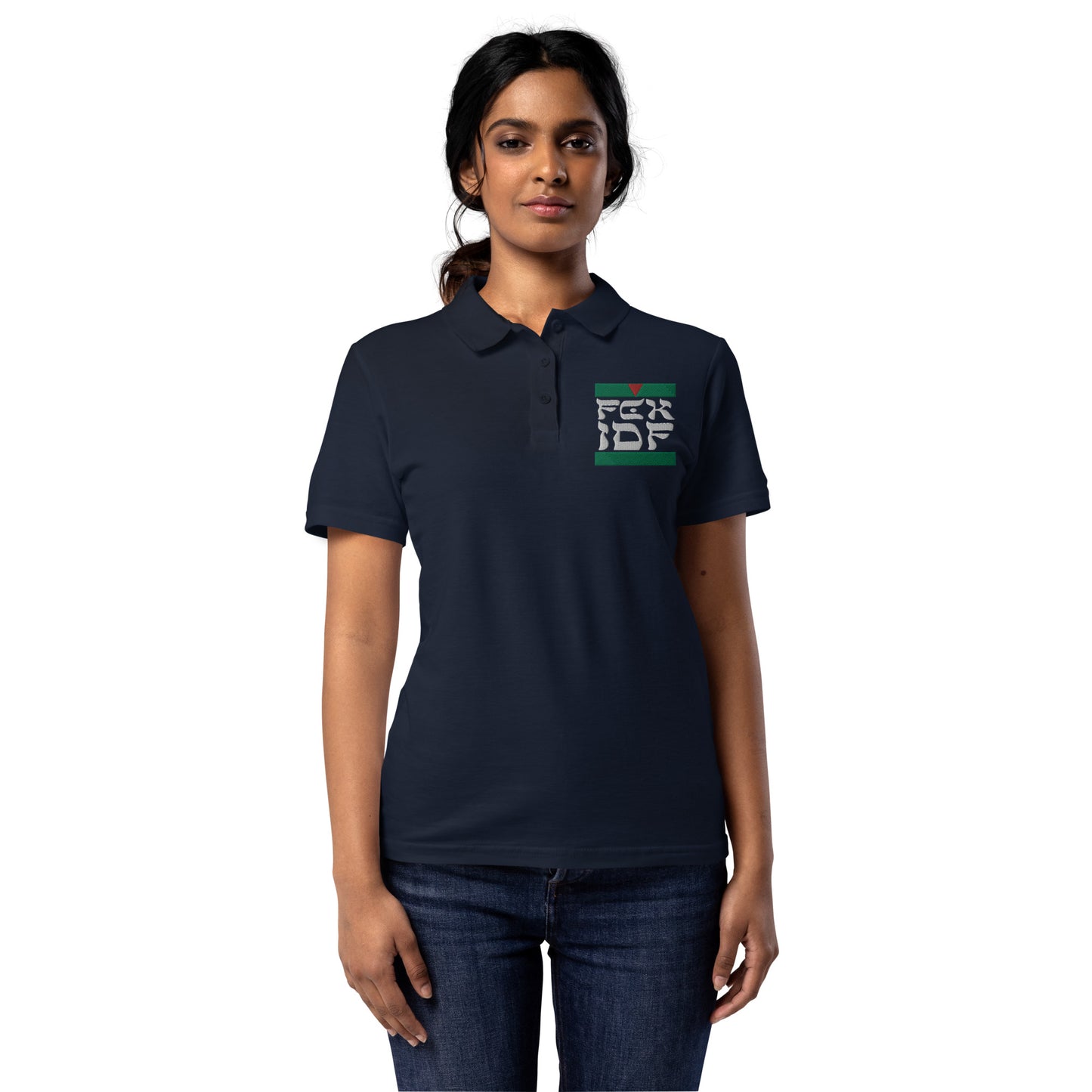 FCK IDF Women’s Polo Button Shirt