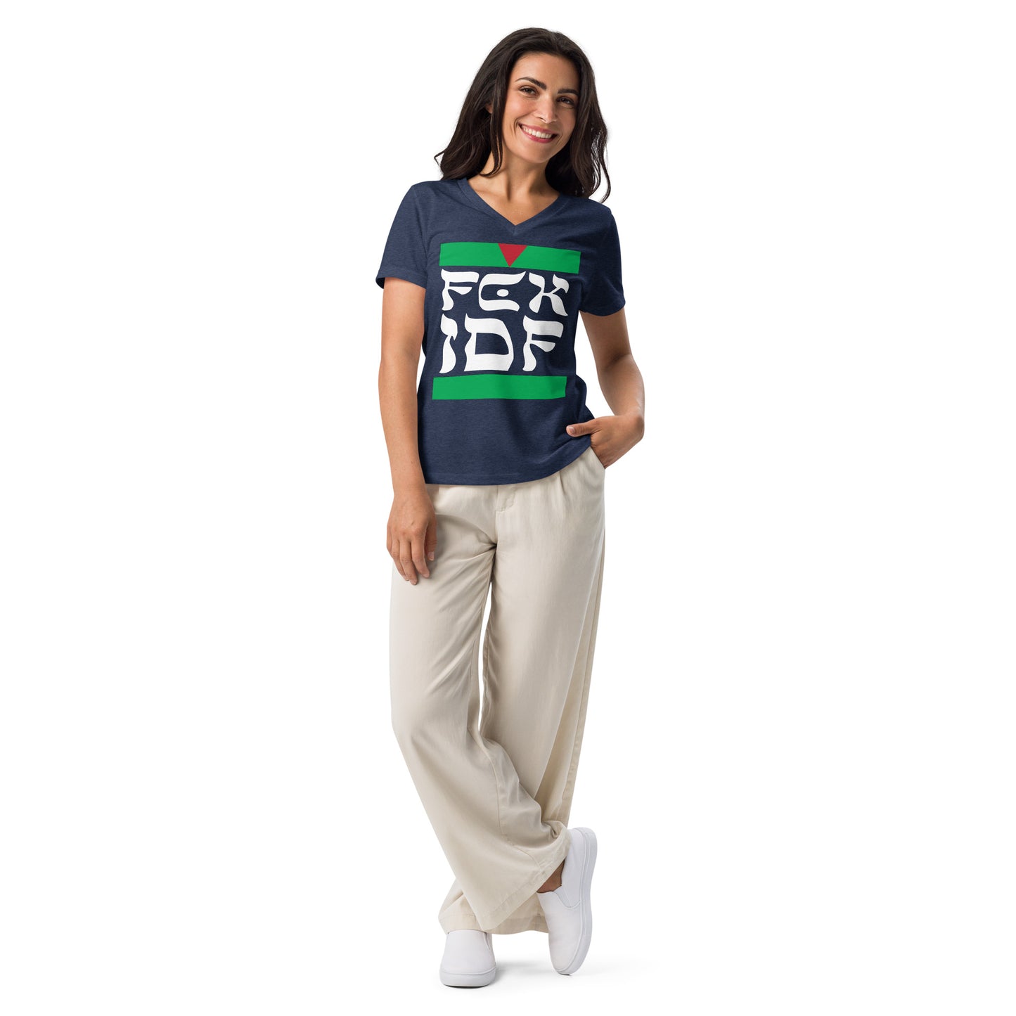 FCK IDF Women’s V-Neck T-Shirt